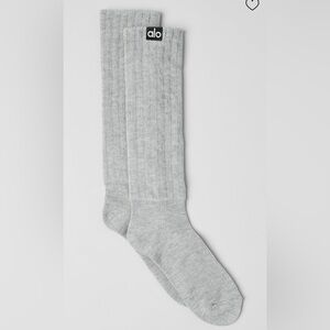 Alo Yoga NWT Scrunch Unisex Athletic Heather Gray Size M